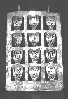 Click to see enlargement of Sefer Torah Breastplate - Modern 12 Tribes design 8-35-3002