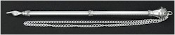 Click to see enlargement of Sterling Silver Yad - Torah Pointer 8-35-1804