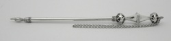 Click to see enlargement of Sterling Silver Yad - Torah Pointer 8-35-1806