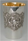 Click to see enlargement of Classic Kiddush Cup 8-35-CLK-1053