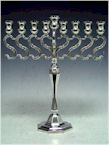 Click to see enlargement of Chanukah menorah Style #8-35-CM-738