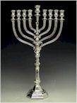 Click to see enlargement of Chanukah menorah Style #8-35-CM-774