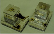Sterling silver tefillin covers