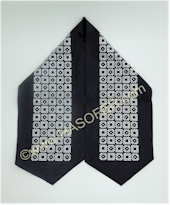 Click to see enlargement of Silver Geometric Squares 1-33-212-1B