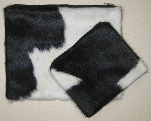 Natural cowhide talis and tefillin set in black